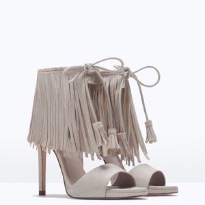 Gently worn Zara heels size  (38) or 8